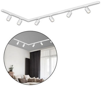 Briloner LED Deckenleuchte 8010066B, LED wechselbar, 2700K Extra-Warmweiß, Schienensystem Rail 2,25 m Weiß max9W