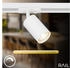 Briloner LED Deckenleuchte 8010066B, LED wechselbar, 2700K Extra-Warmweiß, Schienensystem Rail 2,25 m Weiß max9W