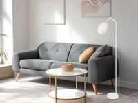 REALITY Leuchten Stehlampe "BIDAR, Stehleuchte H&ouml;he 147 cm mit Fu&szlig;schalter, exkl 1x