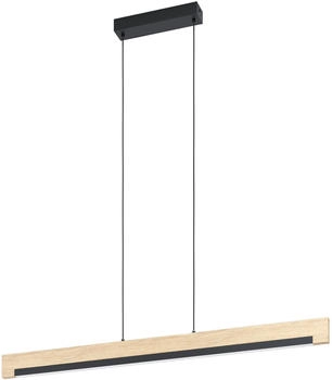 Eglo LED-Pendelleuchte Camacho Natur-Schwarz (901737)