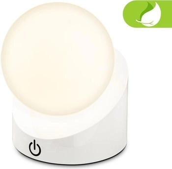 Briloner Sora Mini LED Tischlampe kabellos, Wei&szlig;, 10x8x9 cm