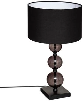 Atmosphera Alma Table Lamp Glass H52 cm Black