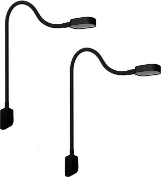 Kalb Ilios LED-Bettleuchte USB-C Dimmbar 2er Set Schwarz (KA240036)