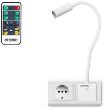 Monzana LED Steckdosenlampe 46,5 cm 5000K (23283)