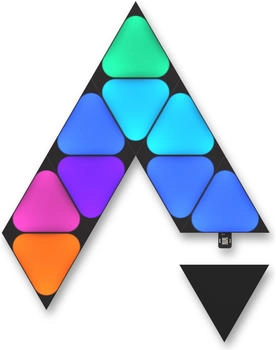 Nanoleaf Shapes Black Mini Triangles Erweiterungspaket 10 Platten (NL48-1101TW-10PK)