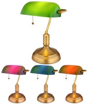 Globo Bankerleuchte Tischlampe Smart App Glas Dimmer RGB LED [EEK: F] (149994)