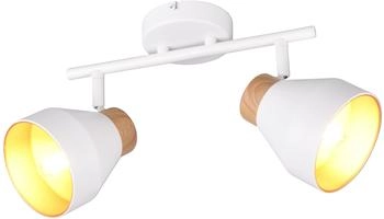 Trio Deckenstrahler 2-flammig Weiß, Breite 32cm (R81922031)