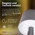 AddLiving LED Flaschenlampe 56 LEDs IP44 inkl. 3 Flaschenaufsätze grau (ADDLIVING 3231)