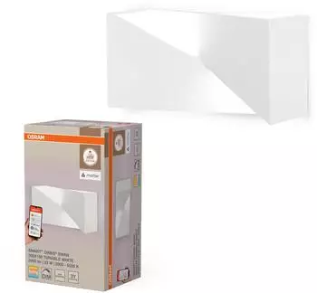 Osram SMART+ Matter Wall Swan LED Wandleuchte Weiß 300x150mm 23W 1700lm TW 3000-6500K WiFi Alexa Gips (4099854475030)