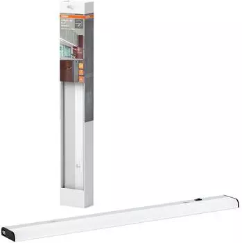 Osram flache Unterbauleuchte mit Sensor in Silber aus Aluminium Warmweiß IP20-Schutz für Regalunterbaubeleuchtung (4099854532337)