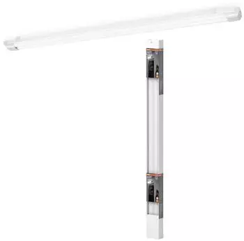 Osram LED-Lichtleiste mit hoher Lichtausbeute in Weiß mit Stahlblechgehäuse Kaltweiß Ersatz für T8-Leuchten IP20-Schutz für Innenräume (4099854536960)