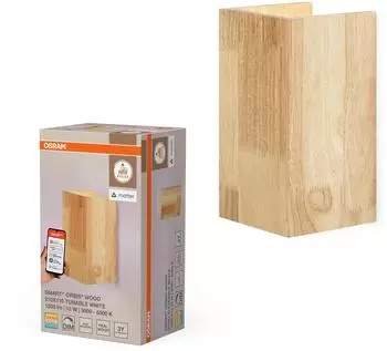 Osram SMART+ Matter Wall Wood LED Wandleuchte Echtholz 210x110mm 12W 800lm TW 3000-6500K WiFi Alexa (4099854475115)