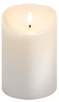 Goobay LED Kerzen LED-Echtwachskerze weiss 10 x 15 cm (1 x)