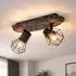 Globo Ceiling spotlight Black/Wood
