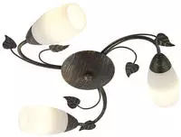 GLOBO LIGHTING Deckenleuchte "VENEZIA" E14 1 Stk. Deckenleuchte Rostfarben, Glas