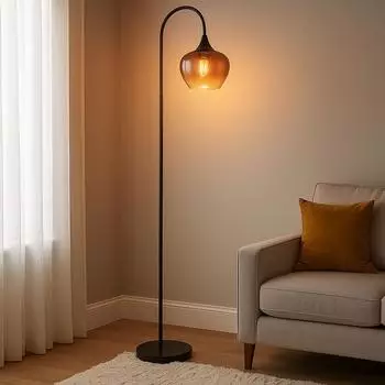ETC Shop Arc floor lamp Copper/Black
