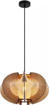 ETC Shop Wood/black pendant light