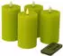 Fachhandel Plus LED Kerzen mit Timer 15 x 7,5 cm