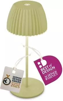 Briloner Riffle LED Tischleuchte Mini 20 cm gr&uuml;n (7552019)