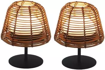 Lumisky Set of 2 cordless table lamps TWINS bohemian