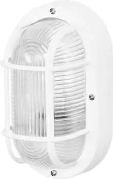 Osram HOMELIGHTING Bulkhead Essential Oval E27 White Deckenleuchte Wandleuchte Weiß