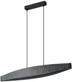 Osram LED-Hängelampe Decor Flat Felt grau Filz 3.000 K