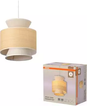 Osram Hängeleuchte Decor Wrap Cone beige Bast Leinen E27