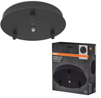 Osram Pendelleuchte Vintage 1906 PenduLum CANOPY Triple Canopy Round