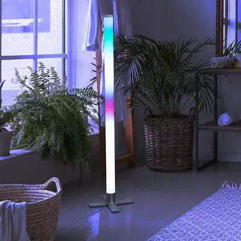 JUST LIGHT RGB LED Steh-/Wandleuchte dimmbar, Fernbedienung, Music-Sync, 10W, 2700-5000K, H 103cm