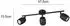 Trio Nancy Wandspot 3-flammig Metall schwarz matt (R86263032)