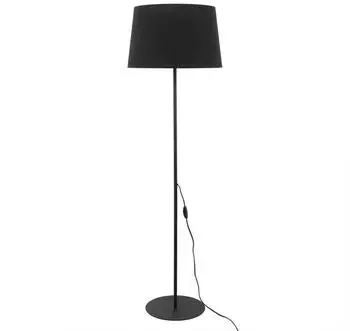 TK Lighting Maja Stehlampe Schwarz-Holz 1x60W (2920)