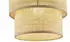 TK Lighting Calisto Pendelleuchte Jute/Metall Ø20cm E27, beige-schwarz (5401)