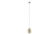 TK Lighting Calisto Pendelleuchte Jute/Metall Ø20cm E27, beige-schwarz (5401)