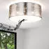 Globo LED Deckenleuchte Rund Bluetooth Lautsprecher RGB, Textil Silber, dimmbar (GLOBO LIGHTING)