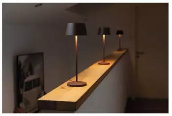 MAUL MAULnina Akku LED-Tischleuchte 2700K dimmbar, braun (8190877)