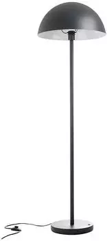 Nino Stehleuchte Halbkugel Lampenschirm Aluminium dunkelgrau matt E27 (43130124)