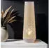 Marrakesch Orient & Mediterran Interior Qantas Boho Tischlampe / Stehlampe, Metall, Weiß & Gold, 47cm (di-1362a-we)