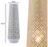 Marrakesch Orient & Mediterran Interior Qantas Boho Tischlampe / Stehlampe, Metall, Weiß & Gold, 47cm (di-1362a-we)