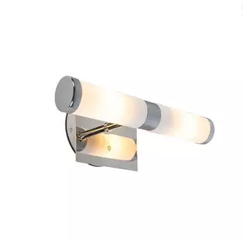 QAZQA Bath Wandleuchte 2-flammig Chrom IP44 (92121)