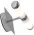 QAZQA Bath Wandleuchte 2-flammig Chrom IP44 (92121)