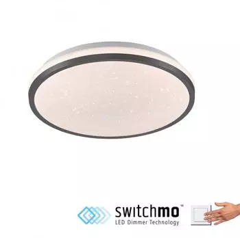 JUST LIGHT Kyle LED Deckenleuchte Sternenhimmel dimmbar 10W schwarz (14293-18)