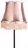 QAZQA Simplo Retro Stehlampe Schwarz mit Schirm Rosa, E27 (98567)