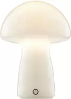 Brilliant LED Tischleuchte "Erik" LED-Modul 1 Stk. Warmwei&szlig; Pilzleuchte aus Glas mit