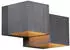 QAZQA Transfer Double Wandleuchte Gunmetal 2-flammig (108658)