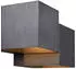 QAZQA Transfer Double Wandleuchte Gunmetal 2-flammig (108658)