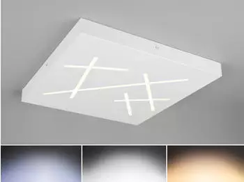 Trio Snip LED Decken-/Wandleuchte 50cm wei&szlig; matt, dimmbar, CCT (630810131)