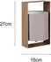 Trio Pail Tischleuchte, Metall Coffee, Stoffschirm Taupe, E27 (R55751065)