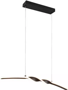 Trio Ginko LED-Pendelleuchte 18W 3000K schwarz (R35791132)