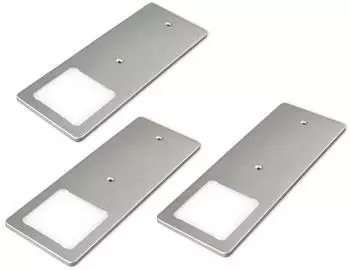 Kalb LED Unterbauleuchte 5W silber, 3er Set neutralwei&szlig; (KA220015_3er)