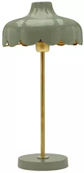 PR HOME Wells Tischleuchte Gr&uuml;n/Gold, 50cm (Wells)